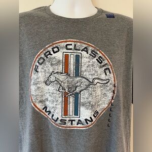 Ford Classic Mustang Men’s Gray Tshirt NWT Various Sizes